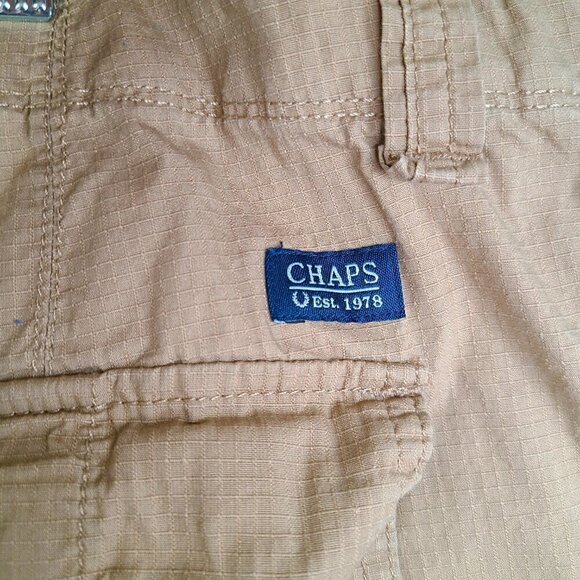 Ralph Lauren CHAPS Khaki Brown Cargo Utility Fishing Quick Dry Cargo Shorts - Picture 7 of 8